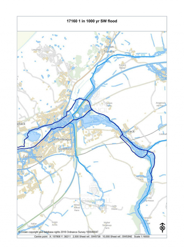 PA18_03948 17160 1 in 1000 yr SW flood PA18_03948 17160 1 in 1000 yr SW flood